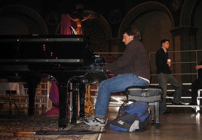 F0161_0038.jpg - Steve Bailey 
Steve was one of the pianists for the concert. Dan Glover (not shown) was the other.