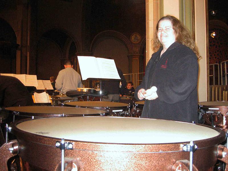 F0161_0060.jpg - Beverly 
Beverly Reese Dorcy played timpani for the concert.